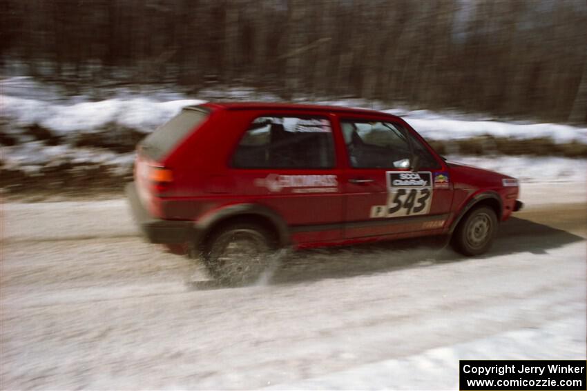 Mike Merbach / Brady Sturm VW GTI on SS10, Camp 30.