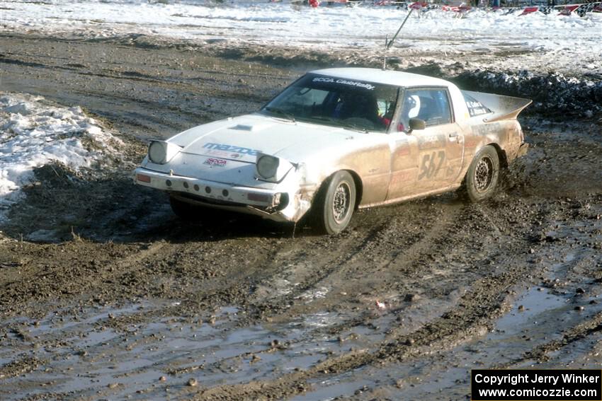 Bob Cutler / John Atsma Mazda RX7 on SS12, Hungry 5 I.