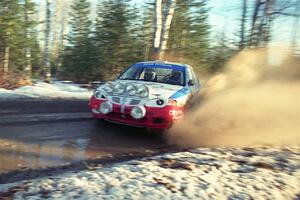 Frank Sprongl / Dan Sprongl Hyundai Elantra on SS14, Meaford.