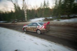 Mark Cox / Jim Gill Mitsubishi Lancer Evo VI on SS14, Meaford.