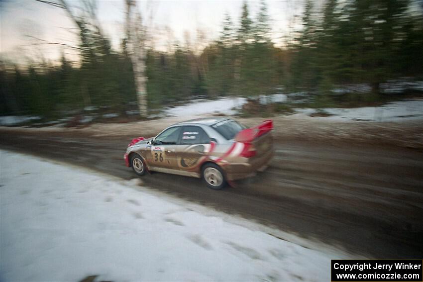 Mark Cox / Jim Gill Mitsubishi Lancer Evo VI on SS14, Meaford.