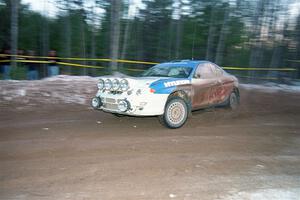 Mark Higgins / Michael Gibson Hyundai Tiburon on SS16, Thunder River.