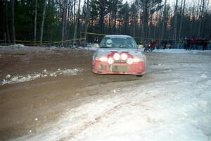 Mark Cox / Jim Gill Mitsubishi Lancer Evo VI on SS16, Thunder River.