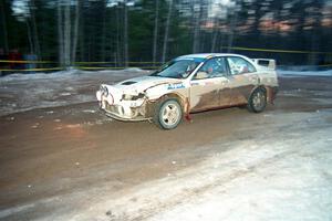 Pete Lahm / Frank Cunningham Mitsubishi Lancer Evo IV on SS16, Thunder River.