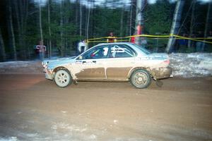 Russ Hodges / Jimmy Brandt Subaru Impreza on SS16, Thunder River.