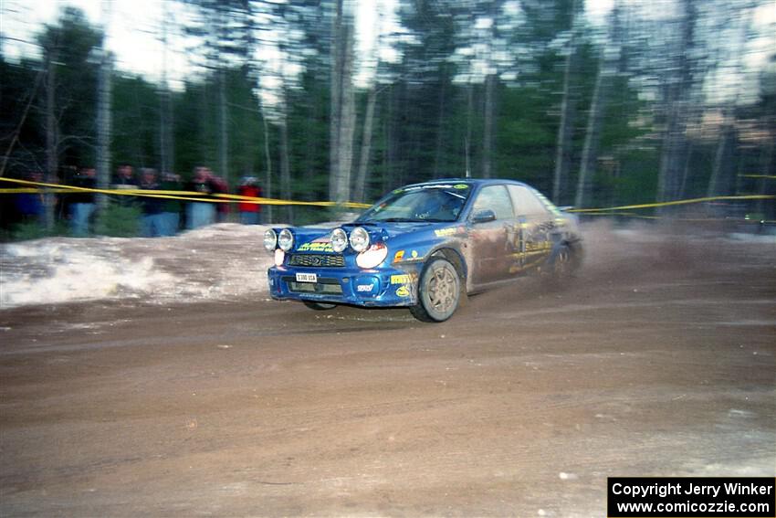 Ramana Lagemann / Mike Kidd Subaru WRX on SS16, Thunder River.