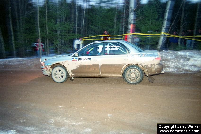 Russ Hodges / Jimmy Brandt Subaru Impreza on SS16, Thunder River.