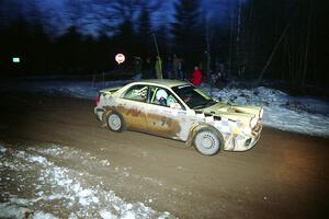 Craig Peeper / Ian Bevan Subaru WRX on SS16, Thunder River.