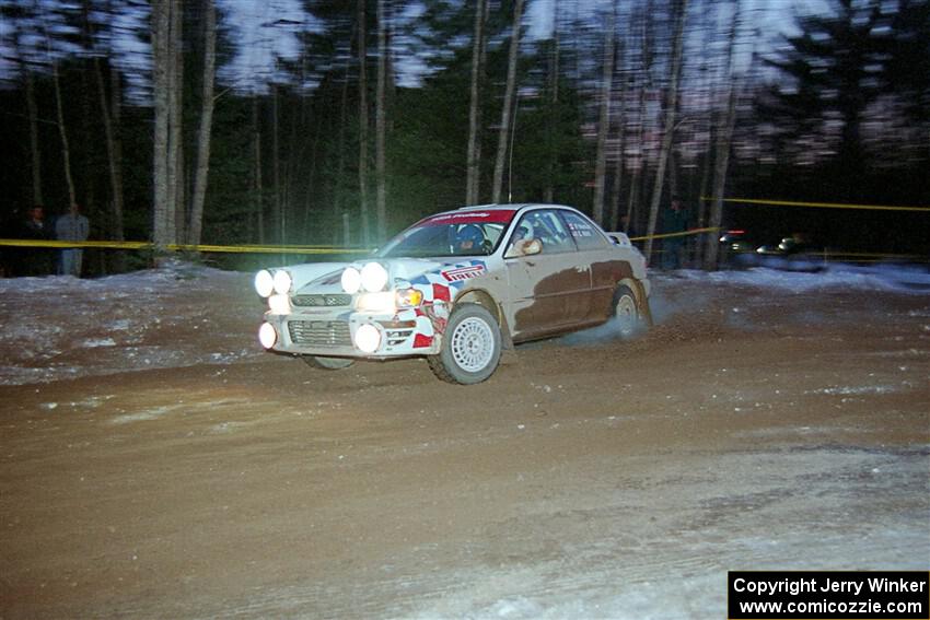 Peter Workum / Ed Wahl Subaru WRX on SS16, Thunder River.