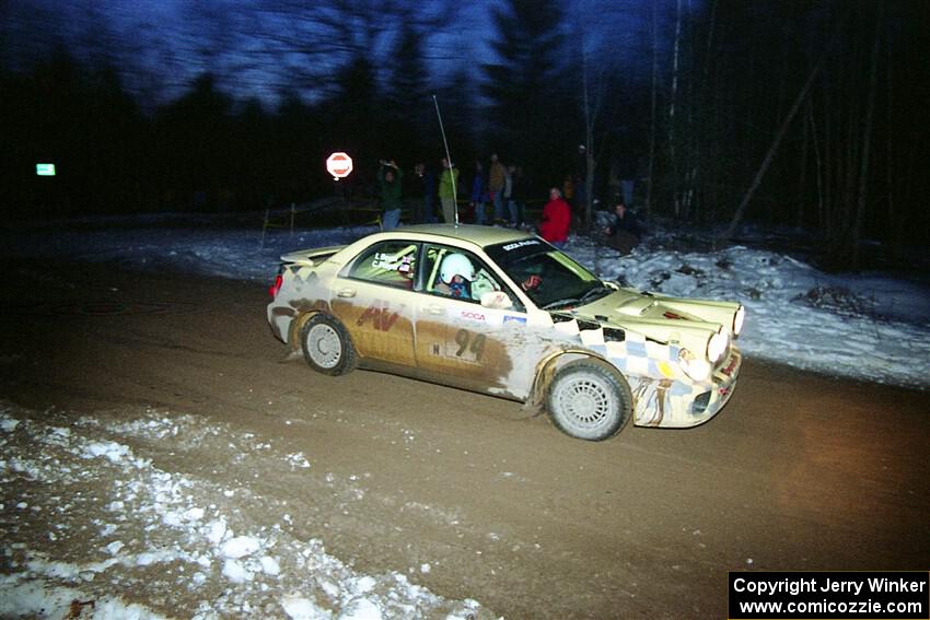 Craig Peeper / Ian Bevan Subaru WRX on SS16, Thunder River.