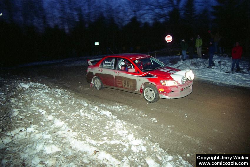 Lauchlin O'Sullivan / Matt Chester Mitsubishi Lancer RMR on SS16, Thunder River.