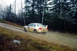 Ron Nelson / Rick Burtis Mitsubishi Lancer Evo VII on SS1, East Steamboat.