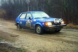 Dave Sterling / Stacy Sehr Dodge Omni GLH Turbo on SS1, East Steamboat.