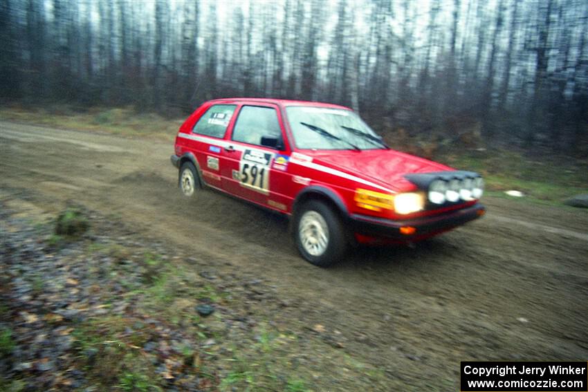 Dave Cizmas / Dave L. Cizmas VW GTI on SS1, East Steamboat.