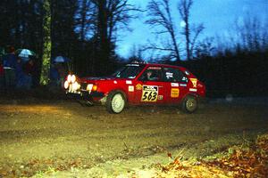 Gary Starr / Bill Tifft Dodge Omni GLH at the spectator corner on SS4, Blue Trail.