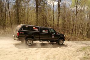 The '00' car, a Ford F-150 pickup, on SS1, Steamboat I.