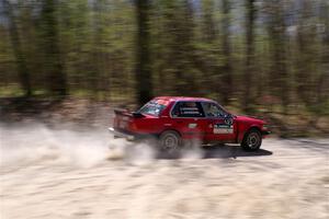 Levi Johnson / Griffin Johnson BMW 325e on SS1, Steamboat I.