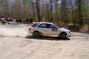 Aidan Hicks / John Hicks Subaru Impreza Wagon on SS1, Steamboat I.
