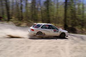 Aidan Hicks / John Hicks Subaru Impreza Wagon on SS1, Steamboat I.