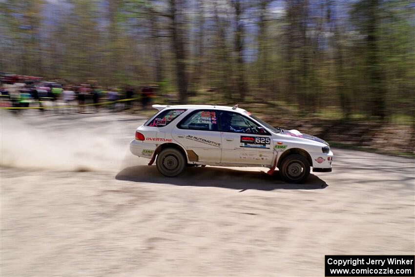 Aidan Hicks / John Hicks Subaru Impreza Wagon on SS1, Steamboat I.