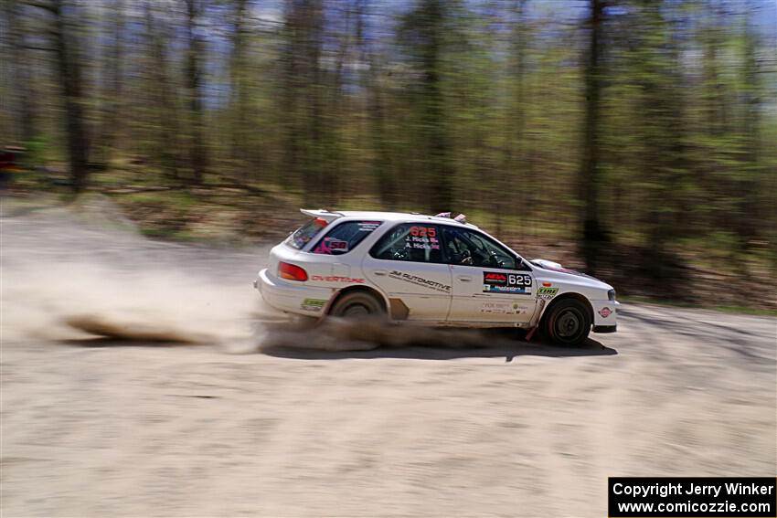 Aidan Hicks / John Hicks Subaru Impreza Wagon on SS1, Steamboat I.