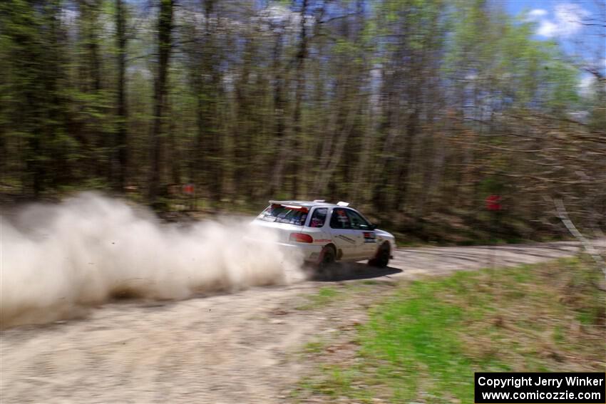 Aidan Hicks / John Hicks Subaru Impreza Wagon on SS1, Steamboat I.
