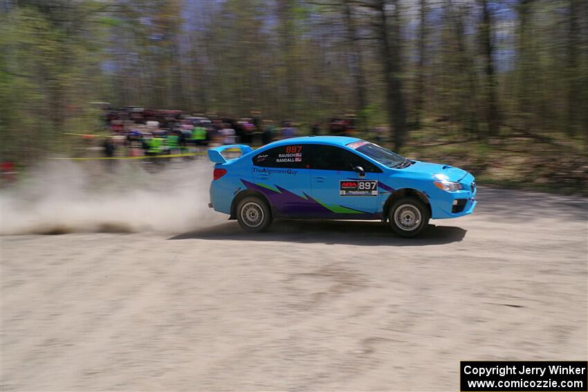 Jamey Randall / Andrew Rausch Subaru WRX on SS1, Steamboat I.