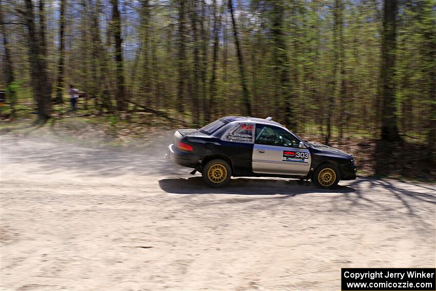 Travis Mattonen / Anikka Nykanen Subaru Impreza on SS1, Steamboat I.