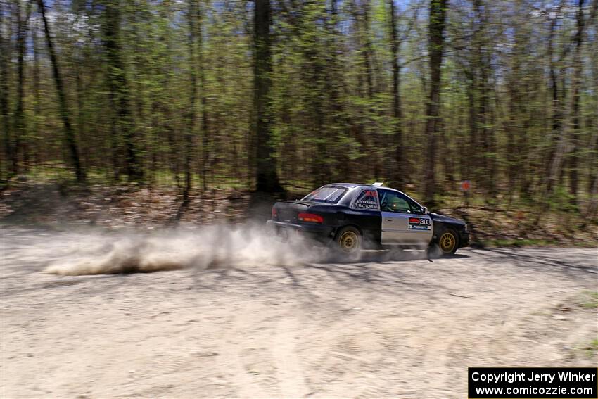 Travis Mattonen / Anikka Nykanen Subaru Impreza on SS1, Steamboat I.