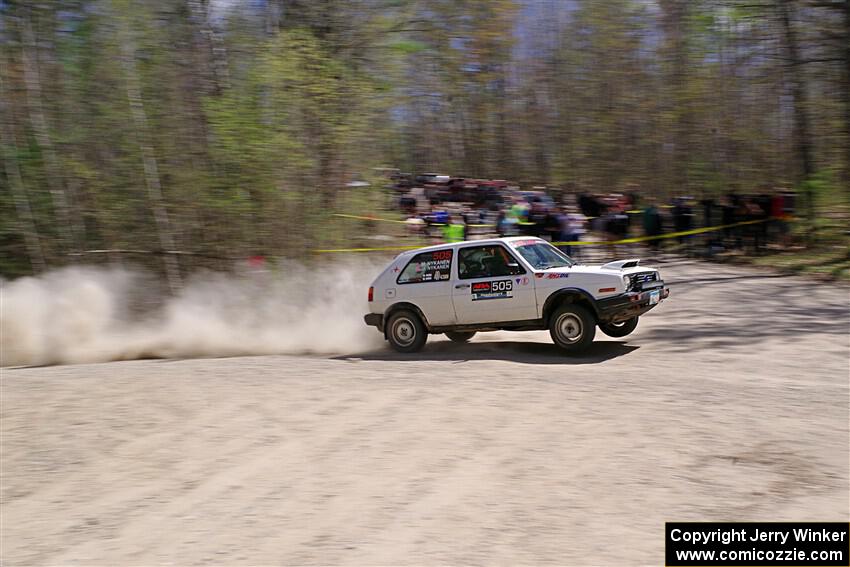 Josh Nykanen / Matt Nykanen VW GTI on SS1, Steamboat I.