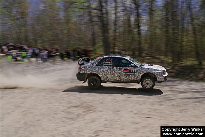 Peter Farrow / Jackson Sedivy Subaru WRX on SS1, Steamboat I.