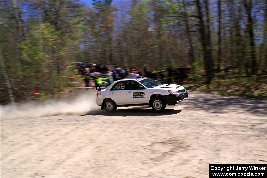Josh Kemp / Danielle Kemp Subaru WRX on SS1, Steamboat I.