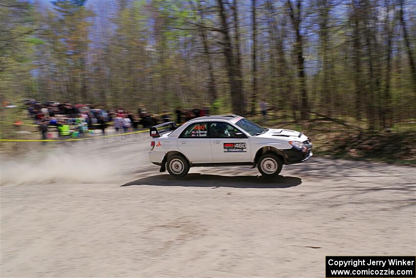 Josh Kemp / Danielle Kemp Subaru WRX on SS1, Steamboat I.