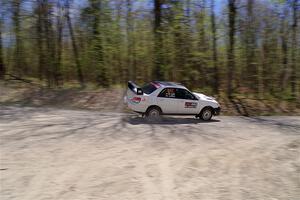 Josh Kemp / Danielle Kemp Subaru WRX on SS1, Steamboat I.