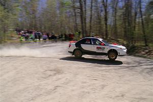 Jason Cook / Maggie Tu Subaru WRX on SS1, Steamboat I.