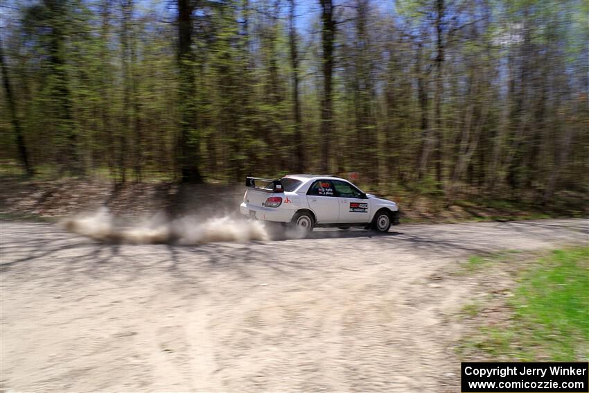 Josh Kemp / Danielle Kemp Subaru WRX on SS1, Steamboat I.