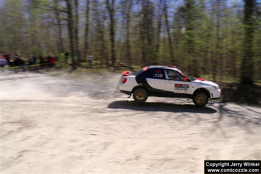 Jason Cook / Maggie Tu Subaru WRX on SS1, Steamboat I.