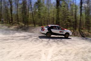 Jason Cook / Maggie Tu Subaru WRX on SS1, Steamboat I.