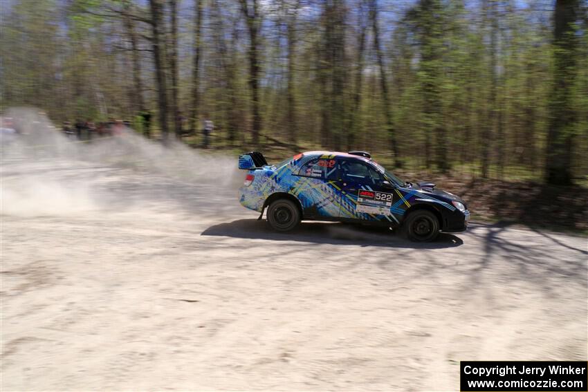 Matt James / Jackie James Subaru Impreza on SS1, Steamboat I.