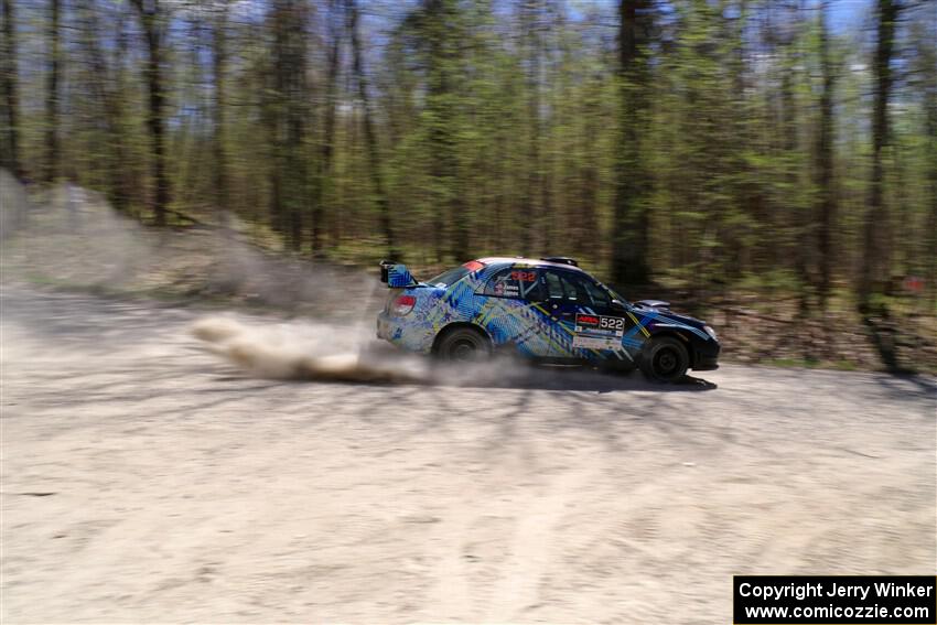 Matt James / Jackie James Subaru Impreza on SS1, Steamboat I.
