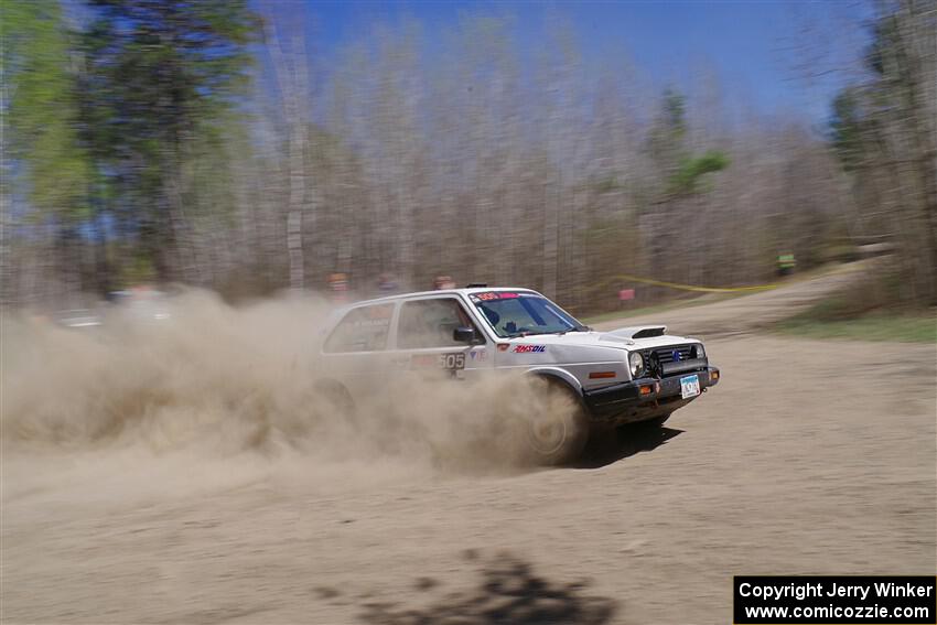 Josh Nykanen / Matt Nykanen VW GTI on SS2, Kabekona I.