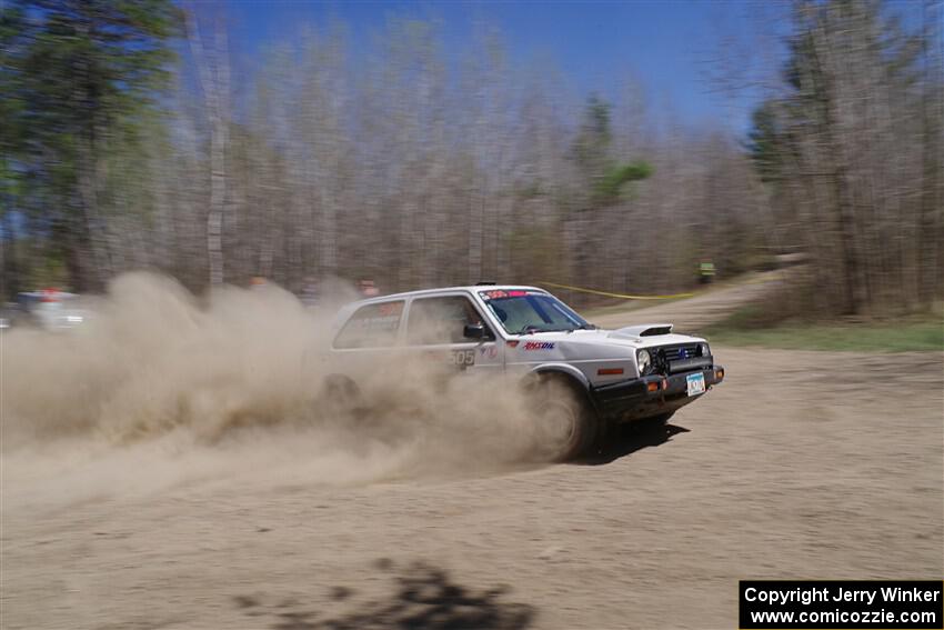 Josh Nykanen / Matt Nykanen VW GTI on SS2, Kabekona I.