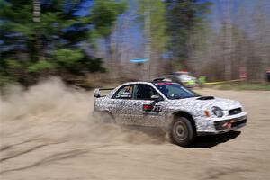 Peter Farrow / Jackson Sedivy Subaru WRX on SS2, Kabekona I.