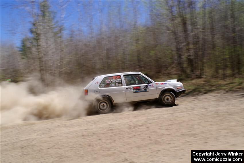 Josh Nykanen / Matt Nykanen VW GTI on SS2, Kabekona I.