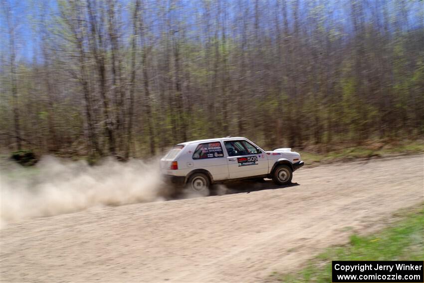 Josh Nykanen / Matt Nykanen VW GTI on SS2, Kabekona I.