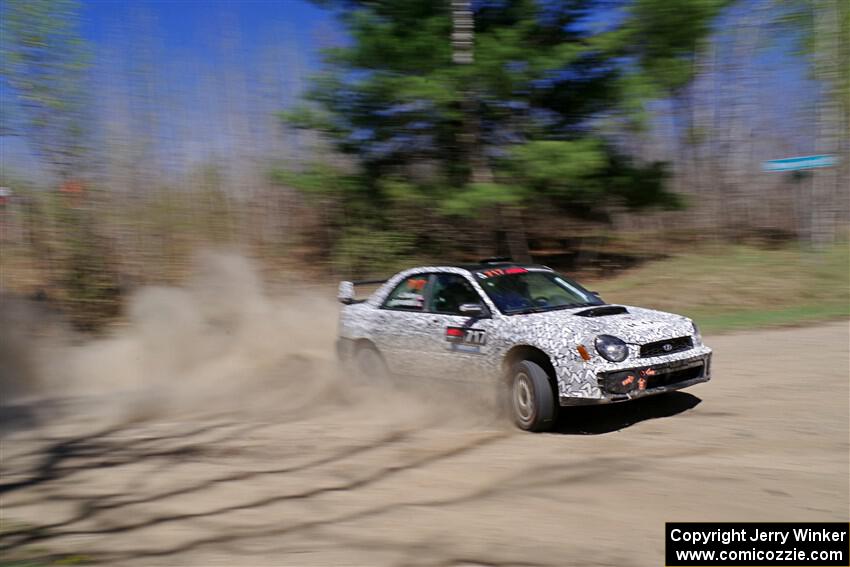 Peter Farrow / Jackson Sedivy Subaru WRX on SS2, Kabekona I.