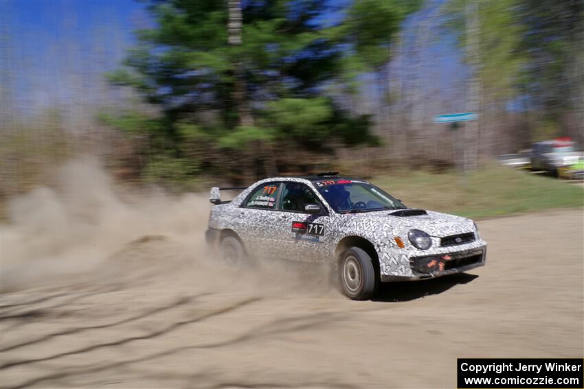 Peter Farrow / Jackson Sedivy Subaru WRX on SS2, Kabekona I.