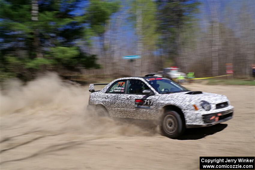 Peter Farrow / Jackson Sedivy Subaru WRX on SS2, Kabekona I.