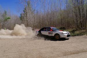 Jason Cook / Maggie Tu Subaru WRX on SS2, Kabekona I.
