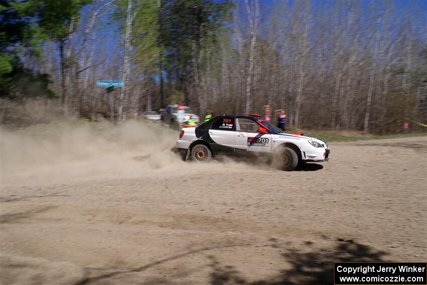 Jason Cook / Maggie Tu Subaru WRX on SS2, Kabekona I.